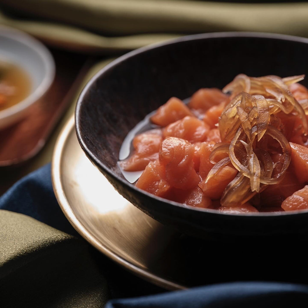 Raw Marinated Salmon